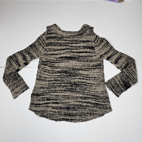 Free People Zebra Yarn Double Breasted Knit Cardigan Wool Blend Medium - Picture 14 of 16